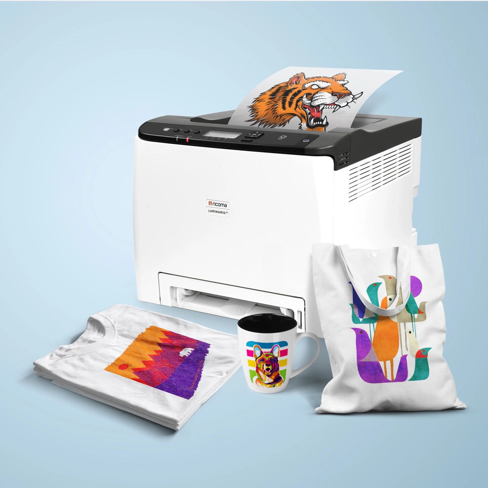 All in One White Toner DTF and Sublimation Printer for Shirts, Hoodies, Mugs, Tumblers, and Gifts